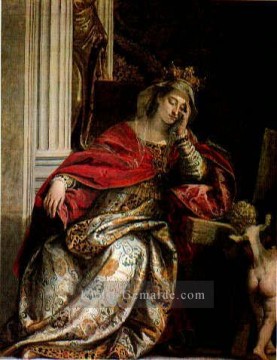 st sebastian Ölbilder verkaufen - die Vision von St Helena Renaissance Paolo Veronese